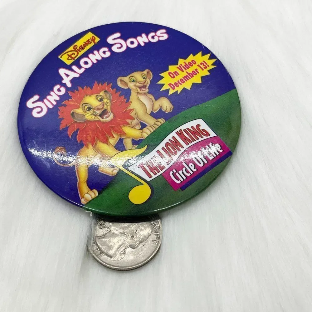 🔮 5/$25 Vintage Disney Sing Along Songs‎ Lion King Pin